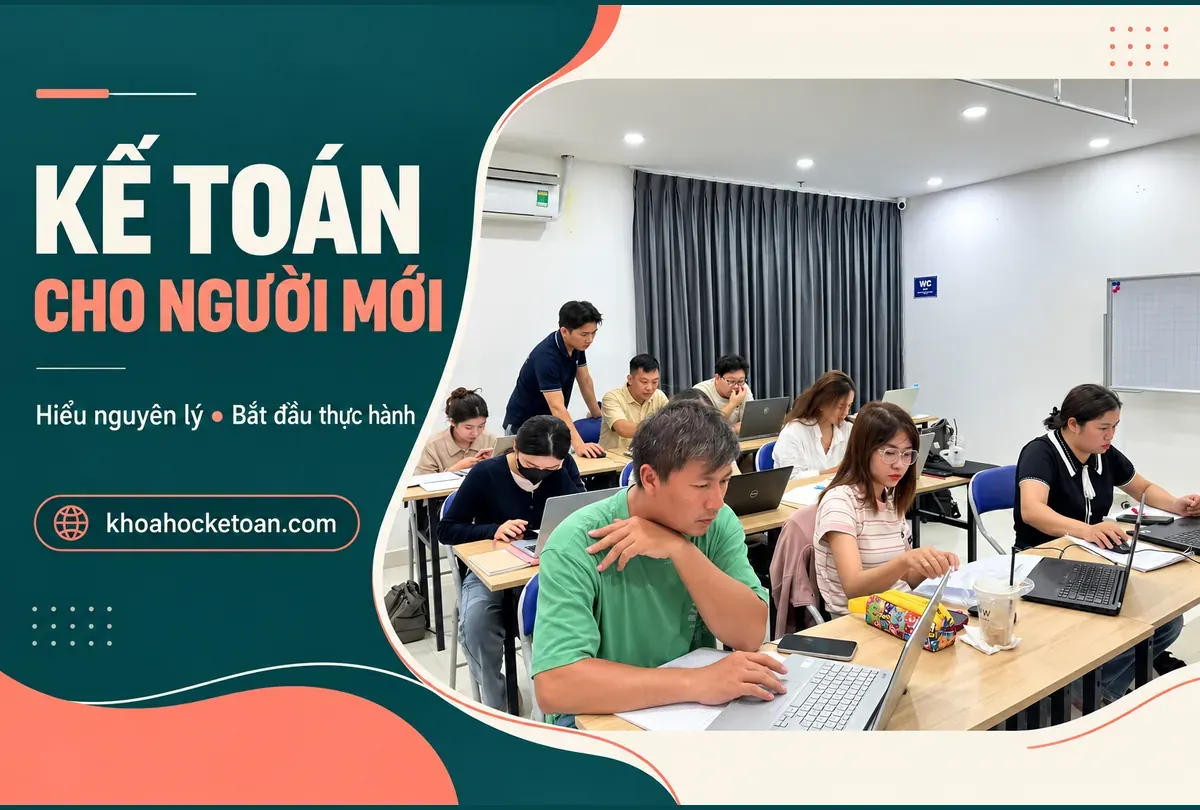 Ảnh thiết kế từ lớp kế toán thực tế do chủ website cung cấp, minh họa Học nguyên lý kế toán cho người mới tại Biên Hòa.